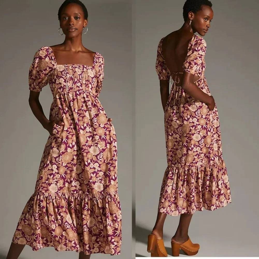 Favorite Daughter The Mirka Dress Anthropologie Size 10 Cottagecore Boho